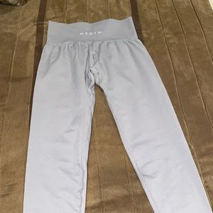 Light Grey Solid Seamless Leggings